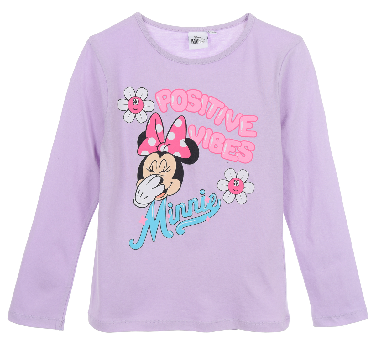 T-Shirt M.l. Minnie Mouse DISNEY Maglietta Bambina Sun City 3/8 Anni - Xh1334lilla