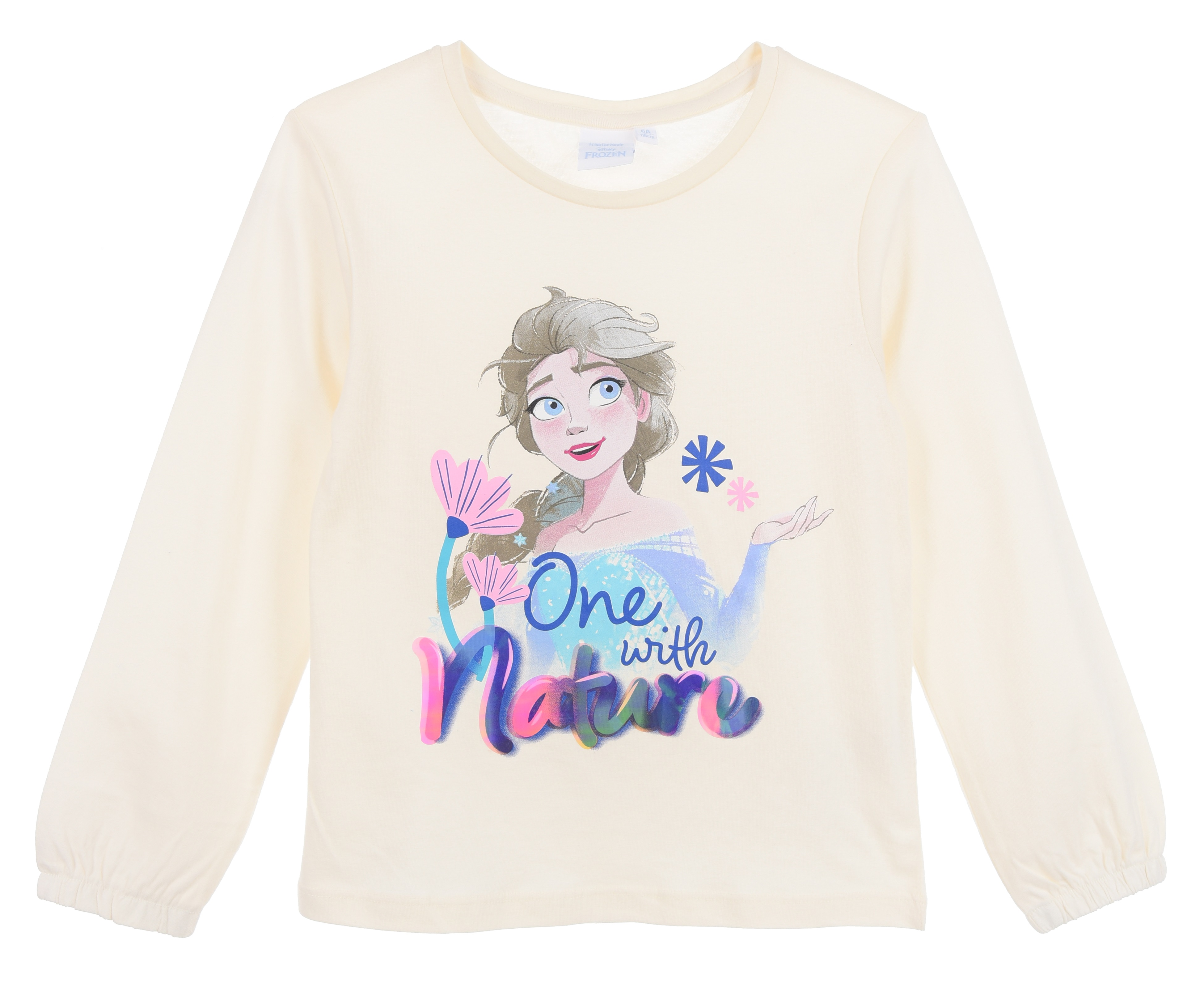 T-Shirt M.l. Froze Elsa e Anna DISNEY Maglietta Bambina Sun City 4/8 Anni - Xh1340bianco