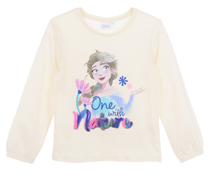 T-Shirt M.l. Froze Elsa e Anna DISNEY Maglietta Bambina Sun City 4/8 Anni - Xh1340bianco