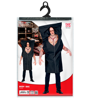 Vestito Carnevale Sacco per Cadavere Travestimento Costume Halloween Adulto - 0117