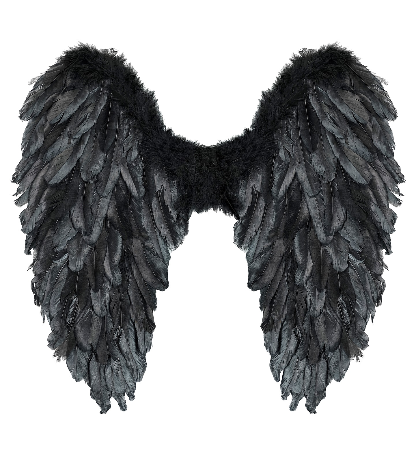 Ali Piumate Nere 50 X 50 CM Accessori Travestimento Costume Carnevale Halloween - 12190