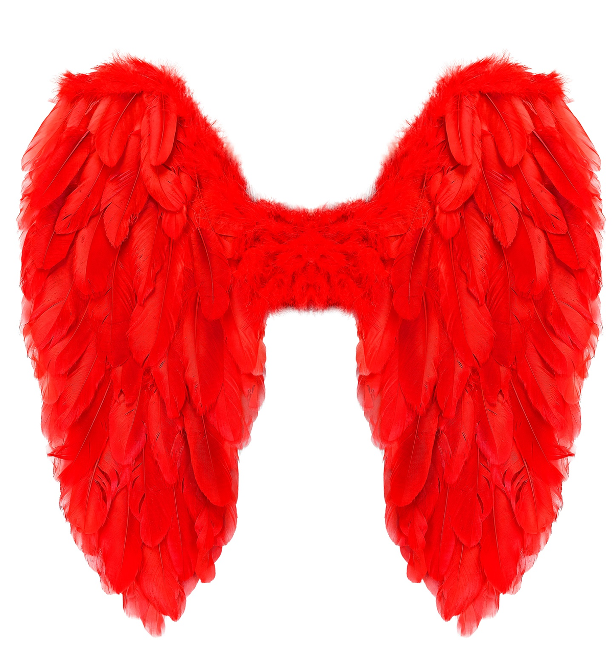 Ali Piumate Rosse 50 X 50 CM Accessori Travestimento Costume Carnevale Halloween - 12192