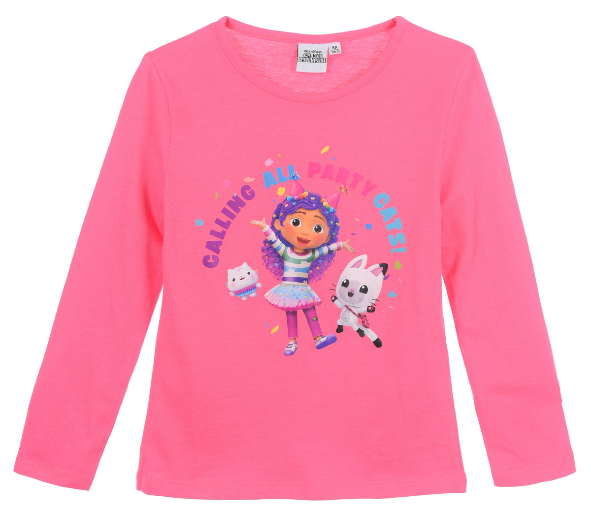 T-Shirt M.l. Gabby's Dollhouse Maglietta Bambina Sun City 3/8 Anni - Xh1323rosa