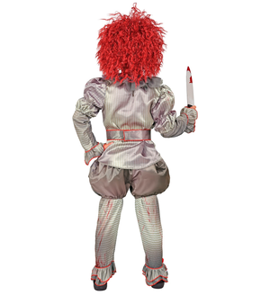 Vestito Carnevale Killer Clown Travestimento Costume per Halloween da Bambino - 1645