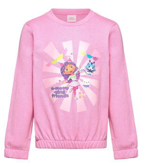 Felpa Gabby's Dollhouse 3/8 Anni Maglietta Sun City - Xh1233rosa