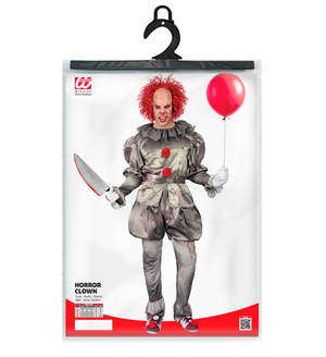 Vestito Carnevale Killer Clown Travestimento Costume Halloween Adulto - 1647