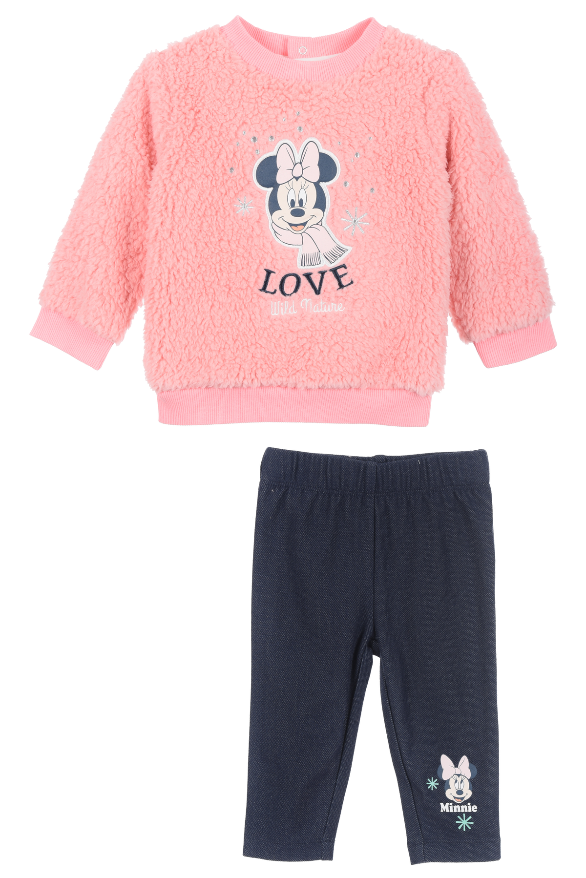 Completo Felpa con Leggings Minni Neonata Sun City 6/24 Mesi - Xh0044rosa