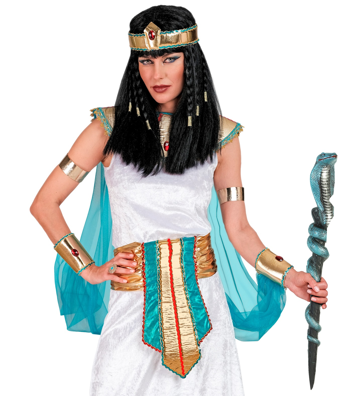 Bacchetta Scettro Serpente 64 CM Accessori per Abito Vestito Travestimento Carnevale - 42224