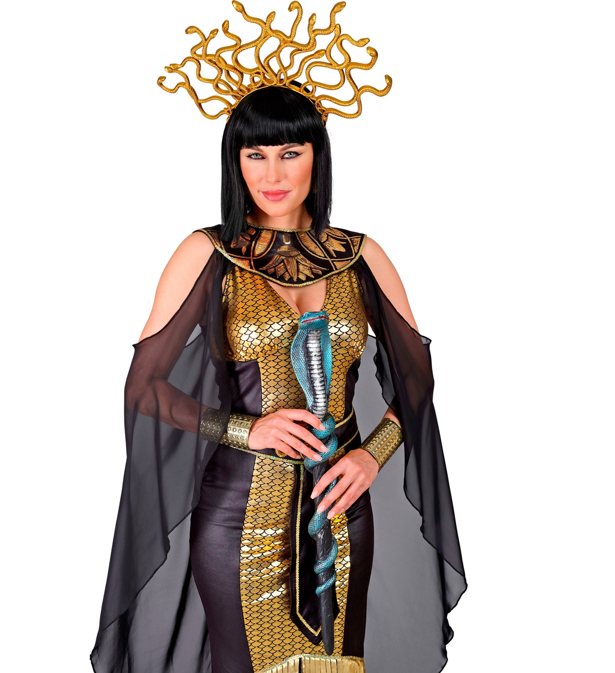 Bacchetta Scettro Serpente 64 CM Accessori per Abito Vestito Travestimento Carnevale - 42224