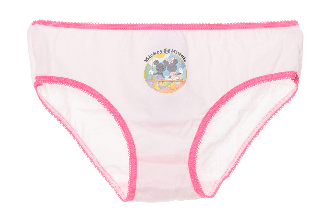 Mutandine Set 5 Pezzi Minnie  DISNEY Slip in Cotone in Scatola 3/8 Anni - Xh30017