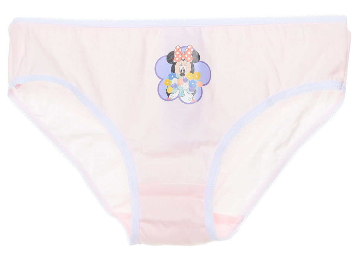 Mutandine Set 5 Pezzi Minnie  DISNEY Slip in Cotone in Scatola 3/8 Anni - Xh30017