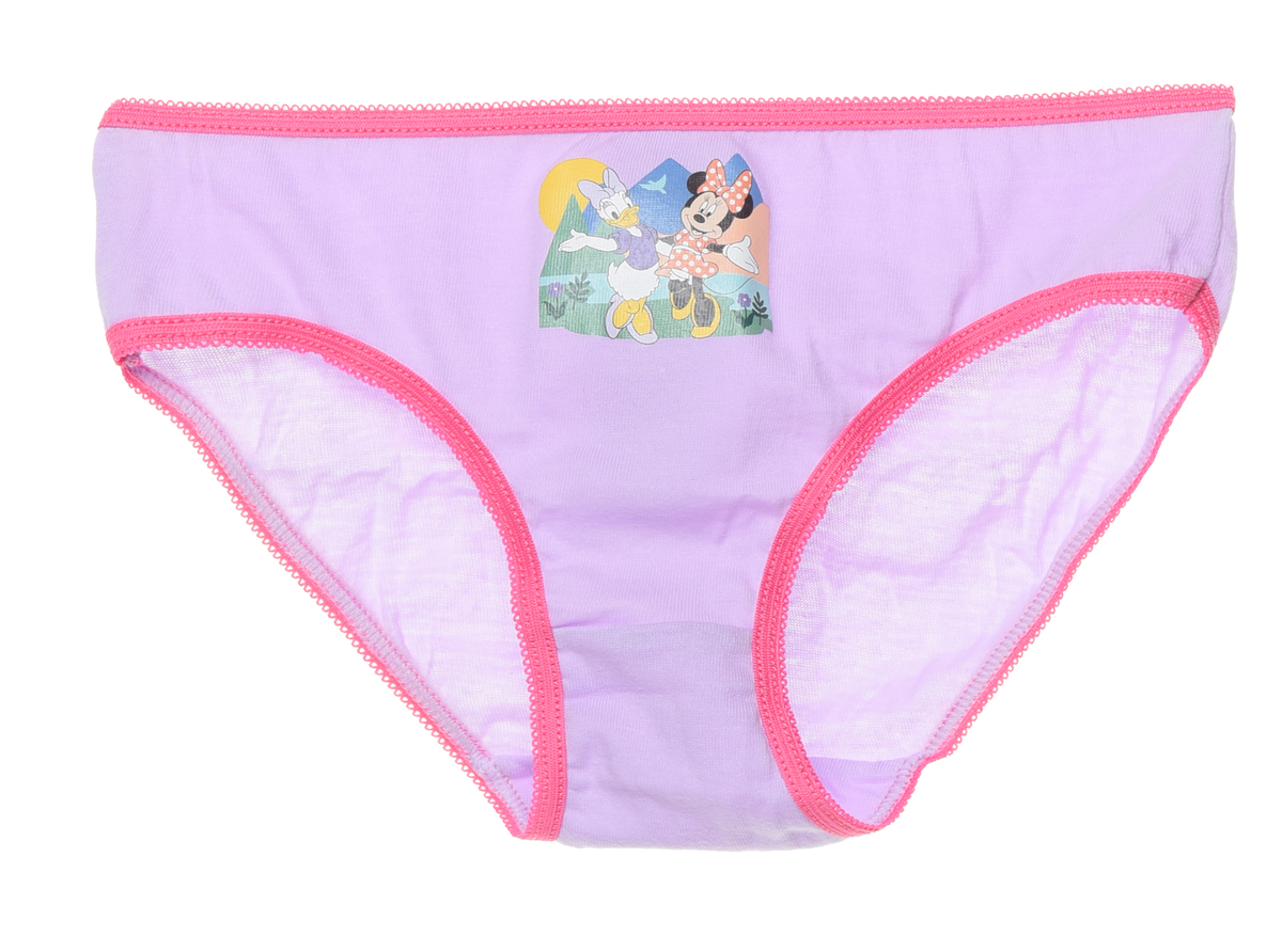 Mutandine Set 5 Pezzi Minnie  DISNEY Slip in Cotone in Scatola 3/8 Anni - Xh30017