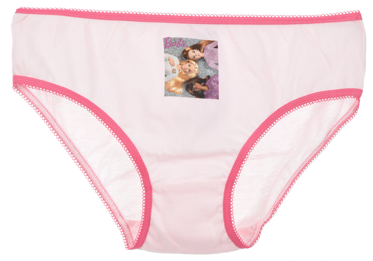 Mutandine Set 3 Pezzi Barbie Slip in Cotone in Scatola 4/10 Anni - Xh30026