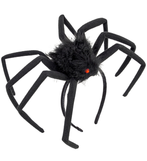 Cerchietto Copricapo Ragno Peloso Modellabile 50 CM Accessori per Abito Vestito Travestimento Carnevale Halloween - 8262x