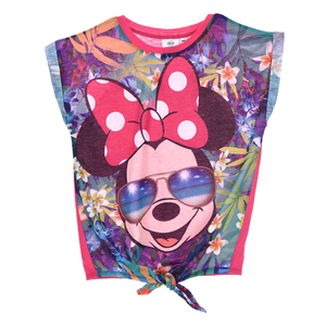 T-Shirt Maglietta Minne Manica Corta Estiva Bambina DISNEY 3/8 Anni - Ep1157fuxia