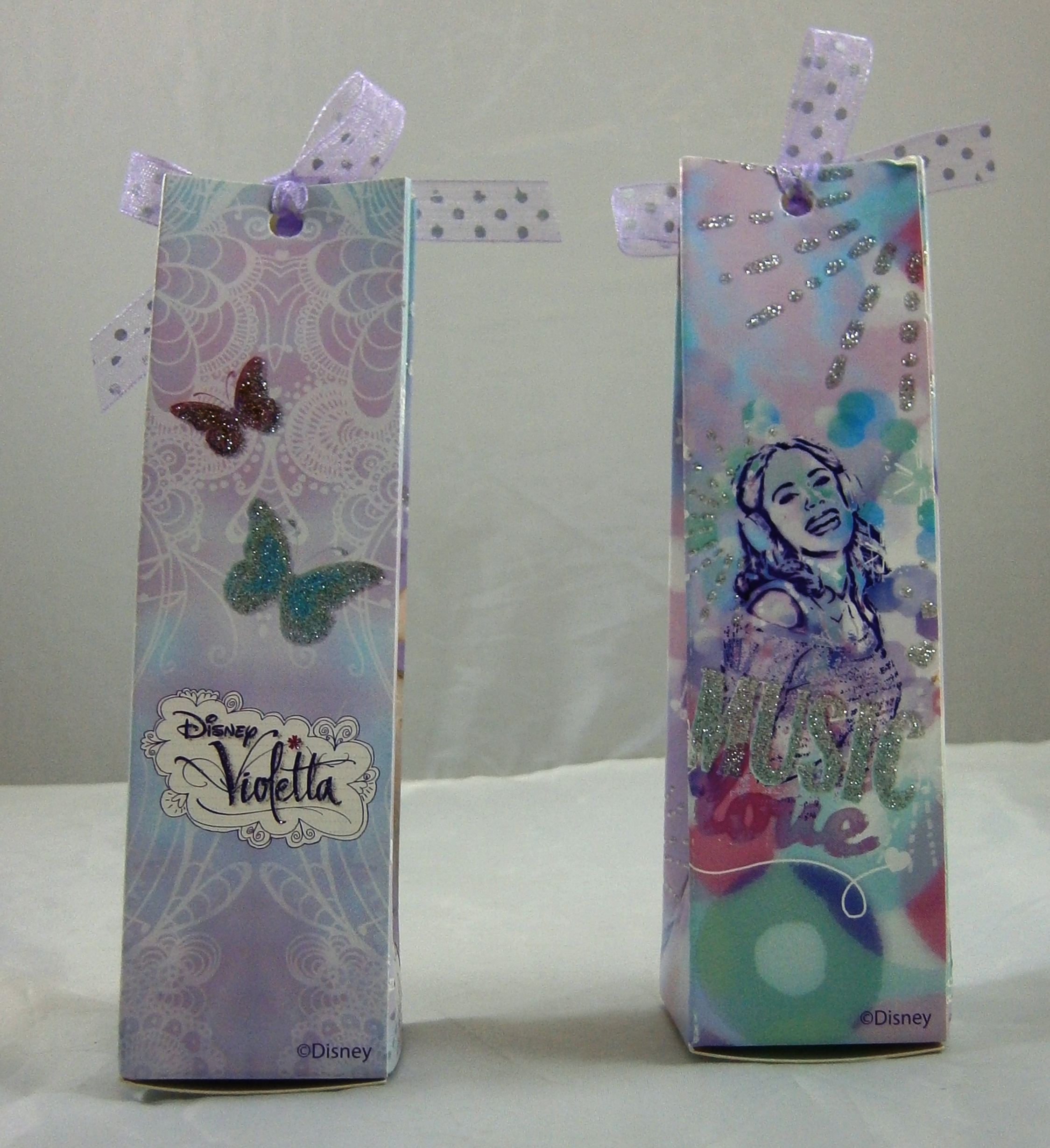Bomboniera Violetta Scatolina Piramide DISNEY Portaconfetti  Cm.14x4x4