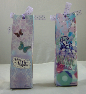Bomboniera Violetta Scatolina Piramide DISNEY Portaconfetti  Cm.14x4x4