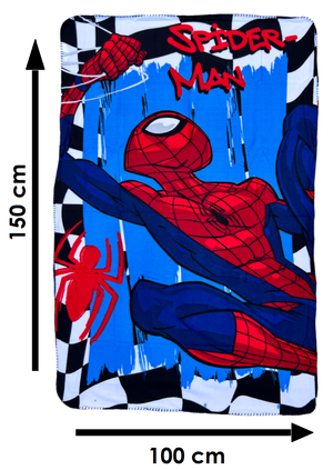 Plaid in Pile Spiderman MARVEL Coperta in Morbido Poliestere 100 X 150 CM 210 Gsm - Spm-1431