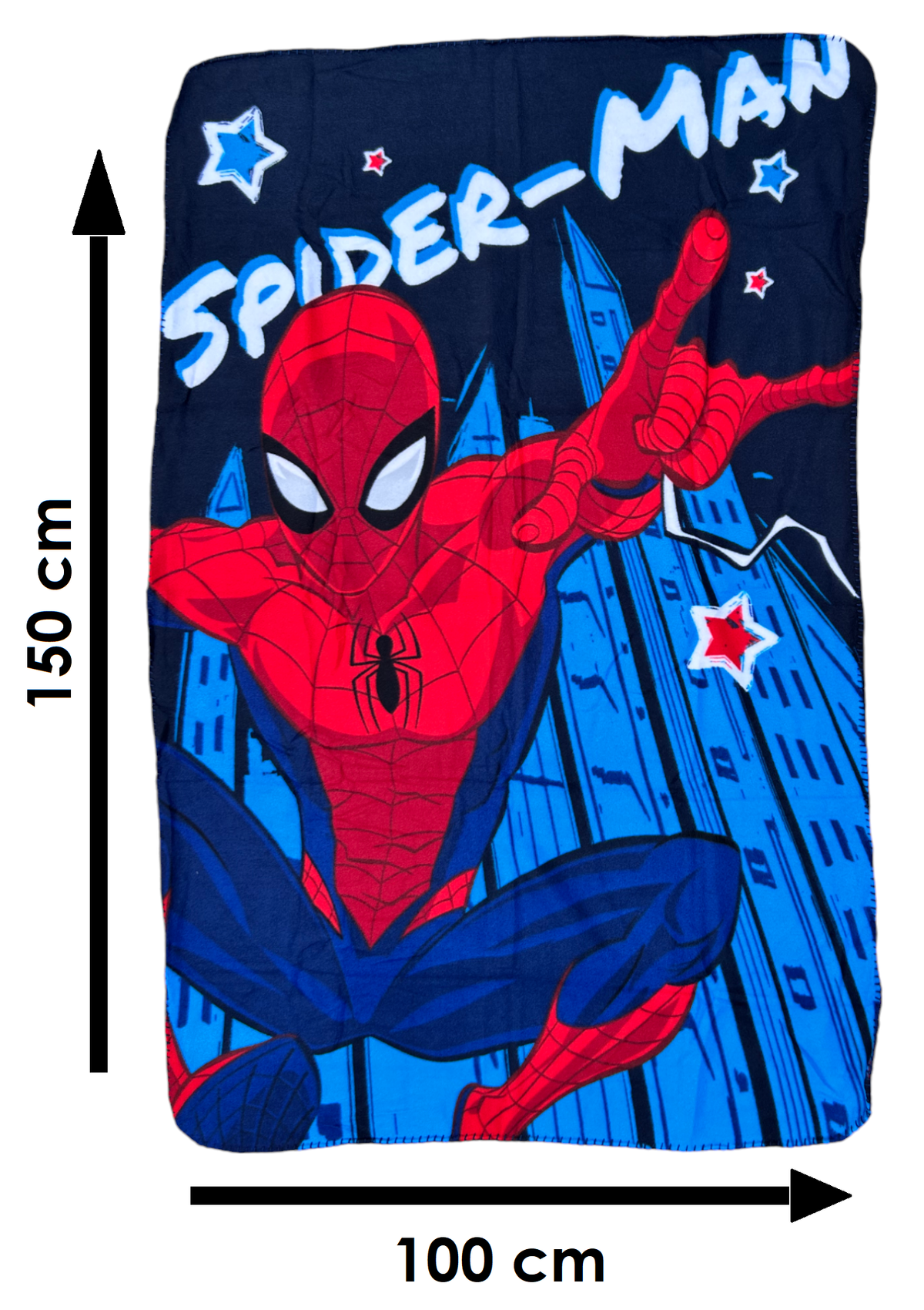 Plaid in Pile Spiderman MARVEL Coperta in Morbido Poliestere 100 X 150 CM 210 Gsm - Spm-1420