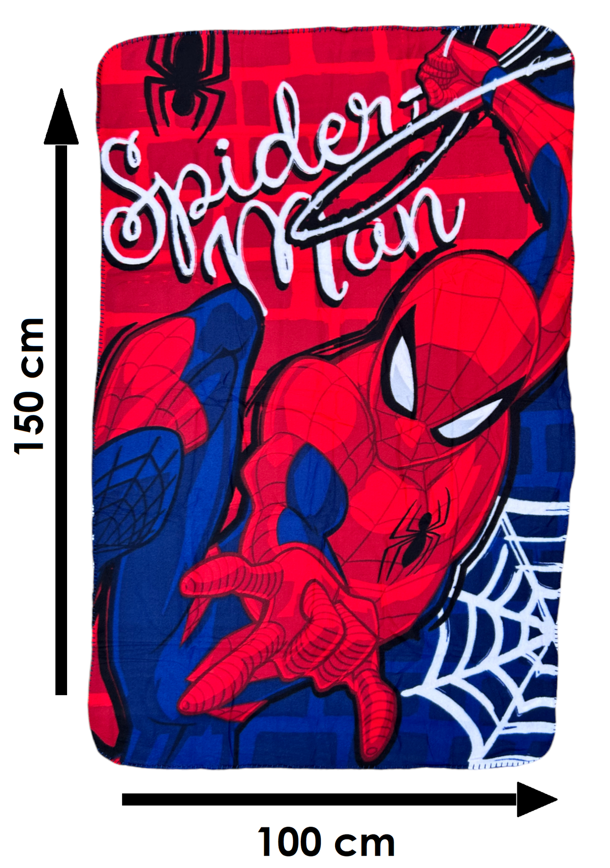 Plaid in Pile Spiderman MARVEL Coperta in Morbido Poliestere 100 X 150 CM 210 Gsm - Spm-1418