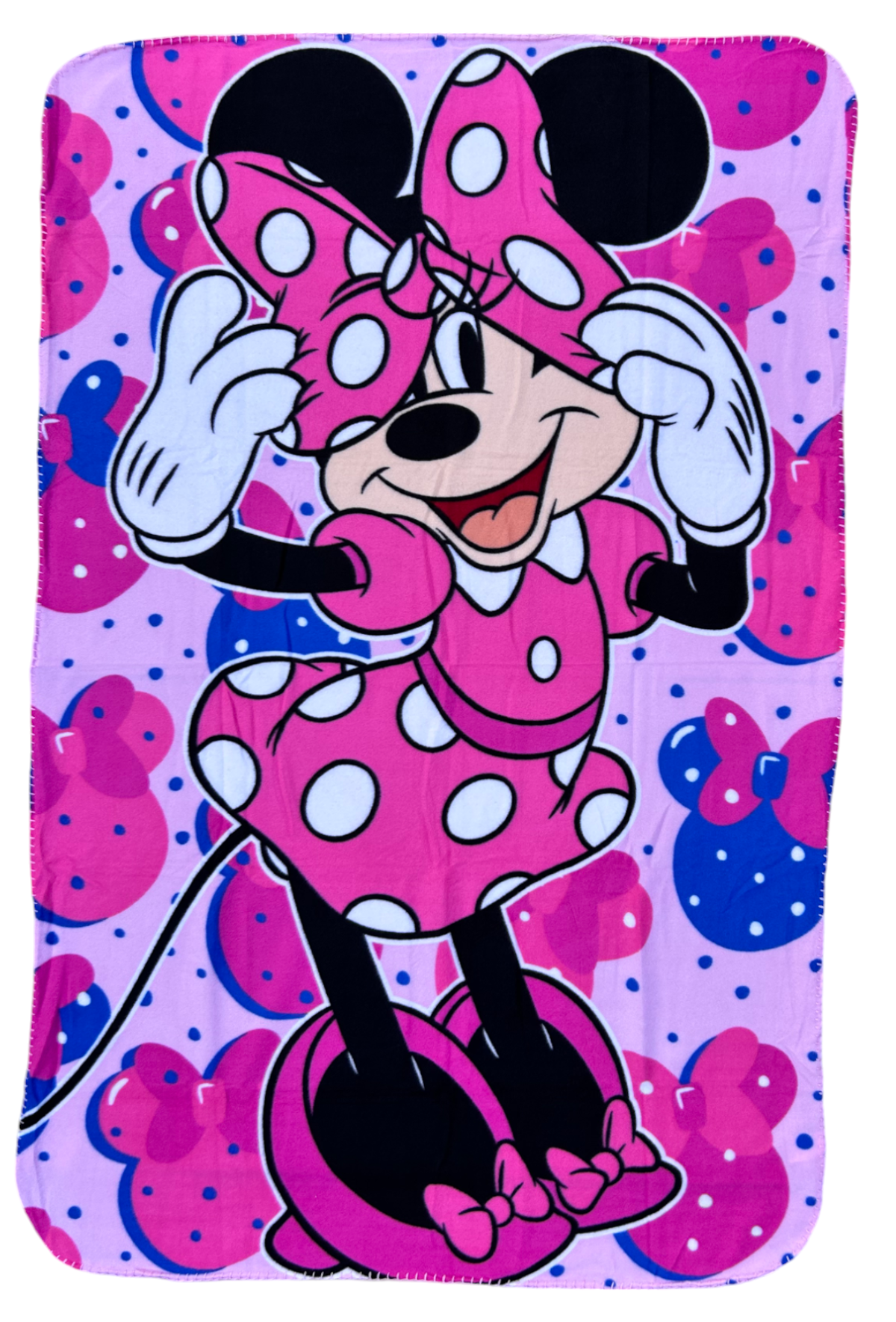 Plaid in Pile Minnie DISNEY Coperta in Morbido Poliestere 100 X 150 CM 210 Gsm - Min-1427