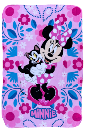 Plaid in Pile Minnie Figaro DISNEY Coperta in Morbido Poliestere 100 X 150 CM 210 Gsm - Min-1430
