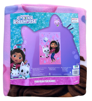 Plaid in Pile Gabby's Dollhouse Coperta in Morbido Poliestere 100 X 150 CM 210 Gsm - Gab-1488