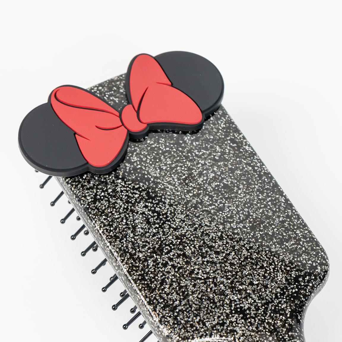 Spazzola Piatta Glitterata Minnie DISNEY Districante per Capelli 22 CM con Confezione Regalo - 2896