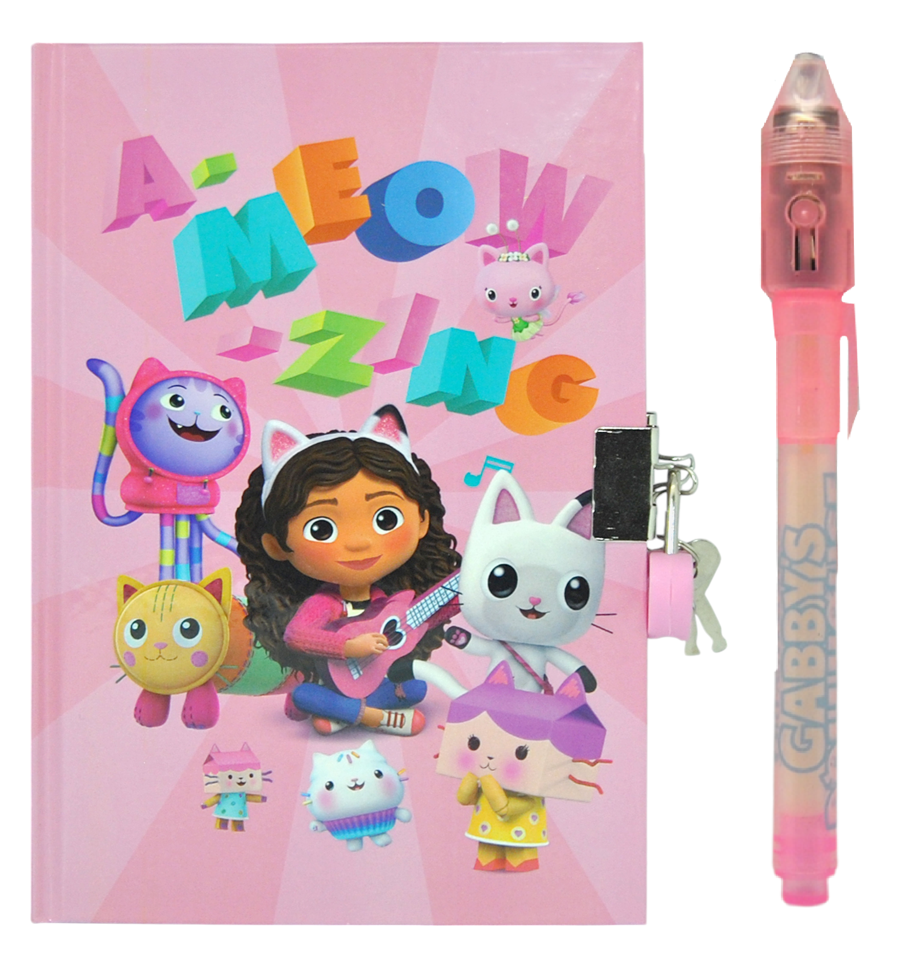 Diario Segreto con Lucchetto Gabby's Dollhouse + Accessori in Confezione Regalo - Gd00038