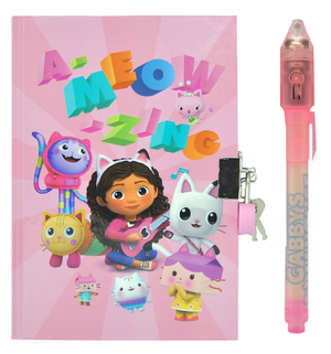 Diario Segreto con Lucchetto Gabby's Dollhouse + Accessori in Confezione Regalo - Gd00038
