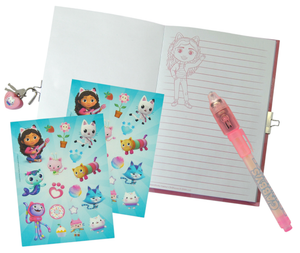 Diario Segreto con Lucchetto Gabby's Dollhouse + Accessori in Confezione Regalo - Gd00038