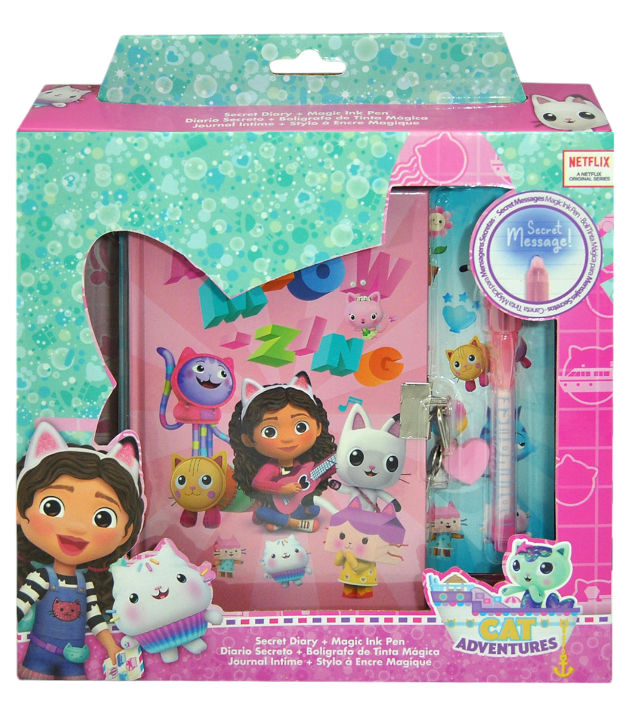 Diario Segreto con Lucchetto Gabby's Dollhouse + Accessori in Confezione Regalo - Gd00038