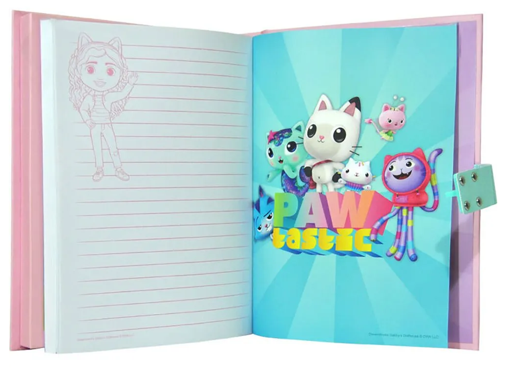 Diario Segreto Glitterato Gabby's Dollhouse con Combinazione Elettronica  - Gd00040