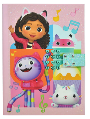Diario Segreto Glitterato Gabby's Dollhouse con Combinazione Elettronica  - Gd00040