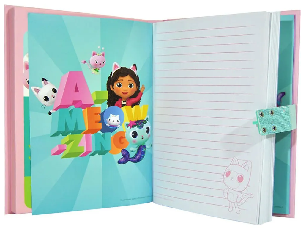 Diario Segreto Glitterato Gabby's Dollhouse con Combinazione Elettronica  - Gd00040
