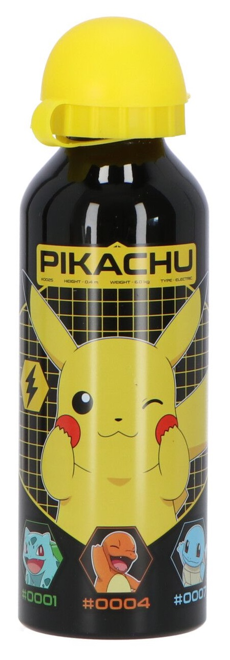 Set Borraccia in Alluminio e Portamerenda Pikachu Pokémon in Confezione - Pk00035