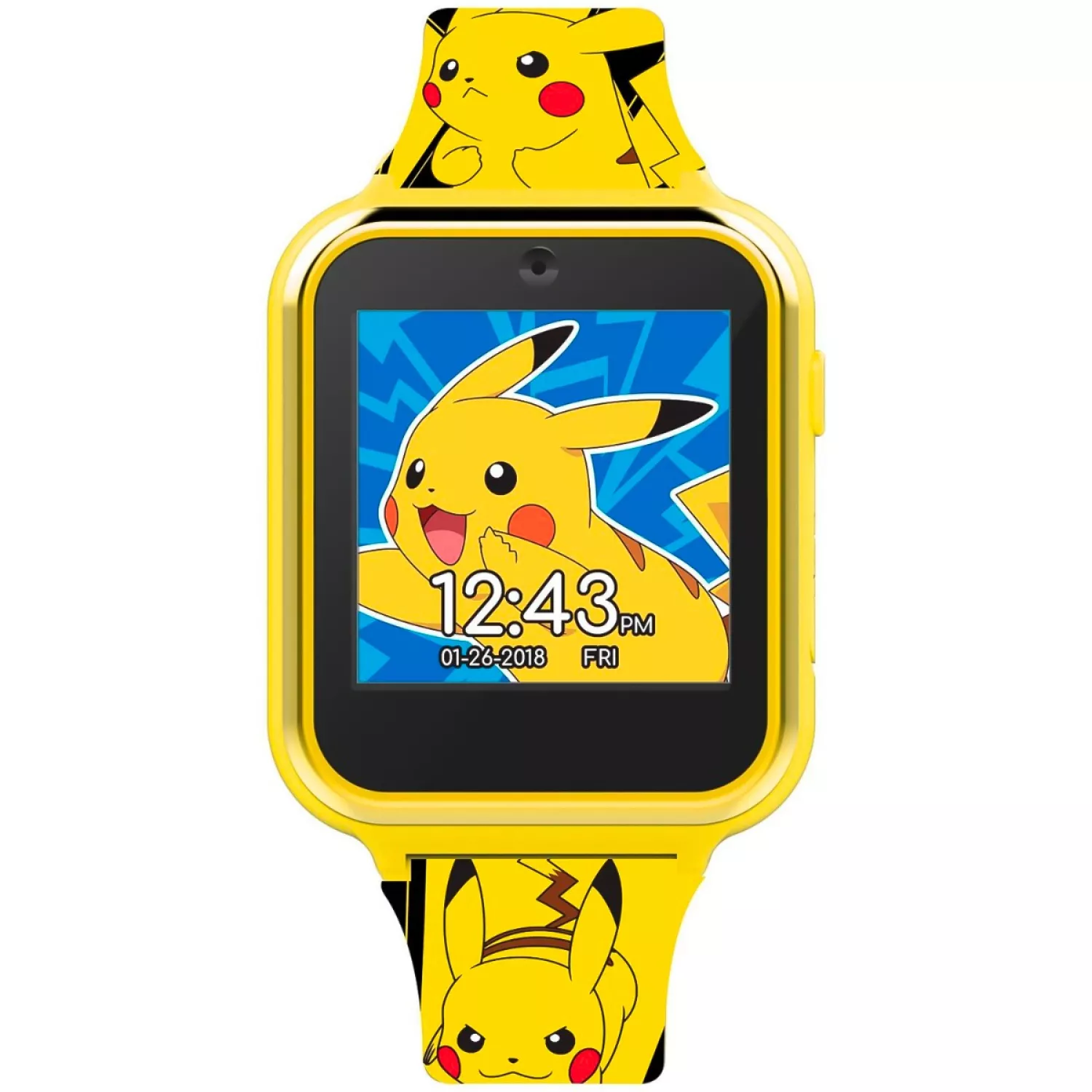 Orologio Interattivo Pikachu Pokémon Smartwatch Gioco Multifunzione con USB - Pok4260