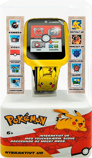 Orologio Interattivo Pikachu Pokémon Smartwatch Gioco Multifunzione con USB - Pok4260