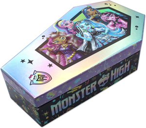 Portagioie Monster High Completo di 6 Pezzi 4 Accessori per Capelli Anello e Bracciale - 23350