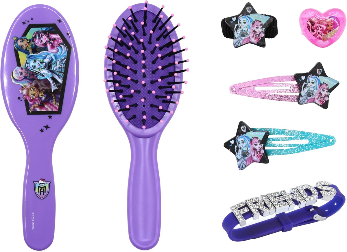 Portagioie Monster High Completo di 6 Pezzi 4 Accessori per Capelli Anello e Bracciale - 23350