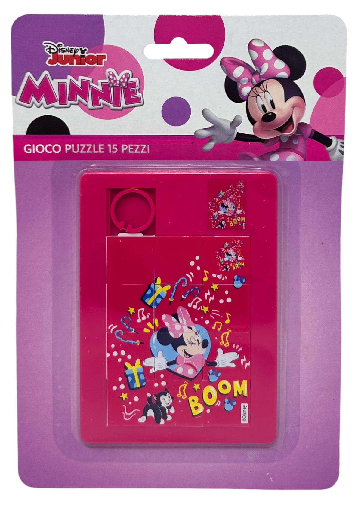 Mini Puzzle Gioco 12 Pezzi Minnie e Figaro DISNEY in Plastica - Min0876