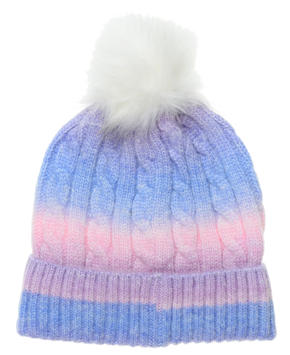 Cappello con Pom Pon Barbie Accessorio Invernale per Bambini 100% Acrilico - Xh4146viola