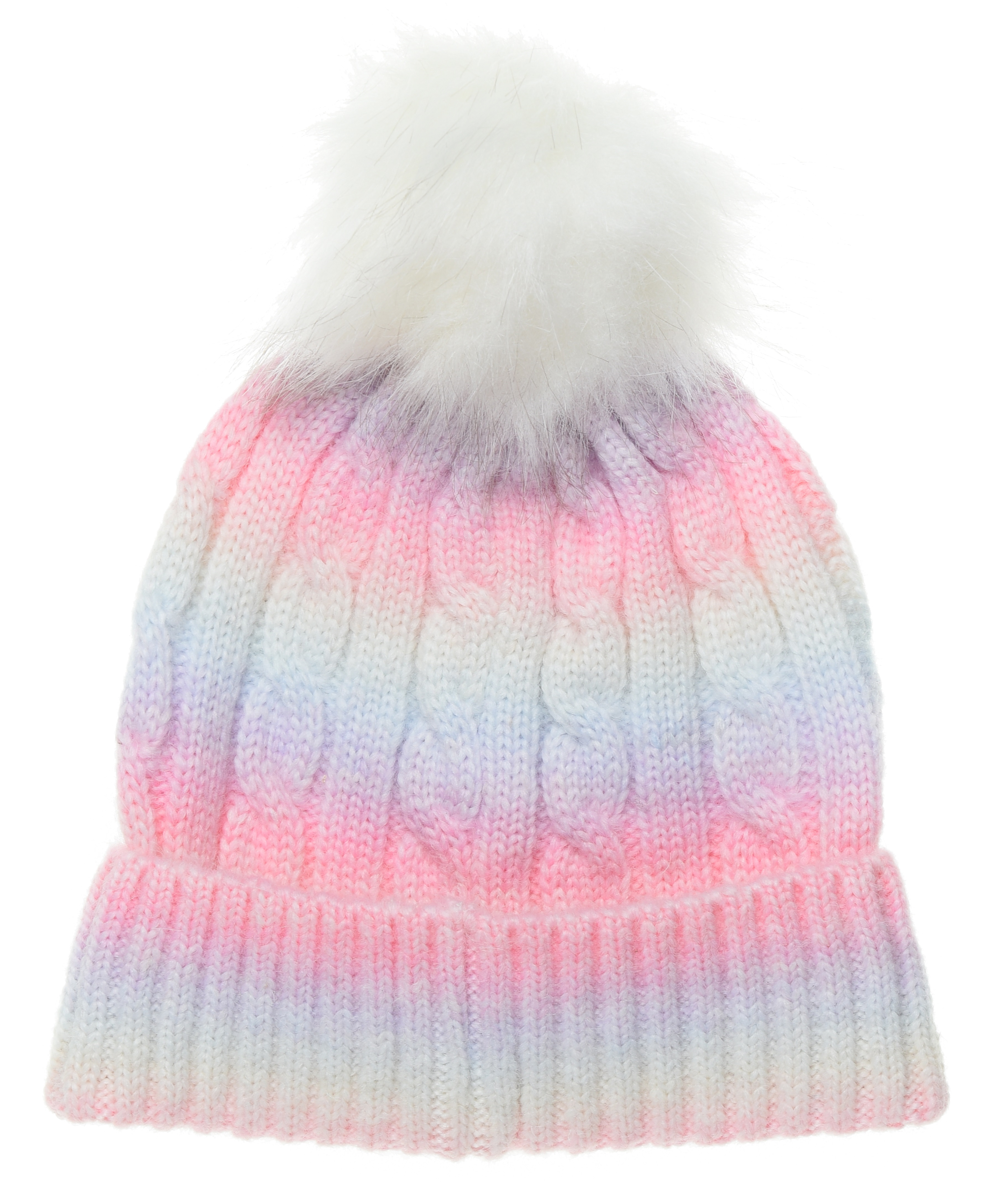 Cappello con Pom Pon Barbie Accessorio Invernale per Bambini 100% Acrilico - Xh4146rosa
