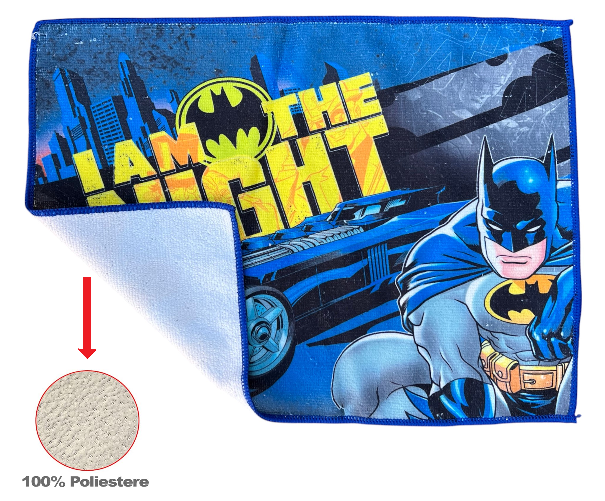 Tovaglietta Batman DC in Tessuto da Colazione Pranzo Cm.40x30 - Ba1000