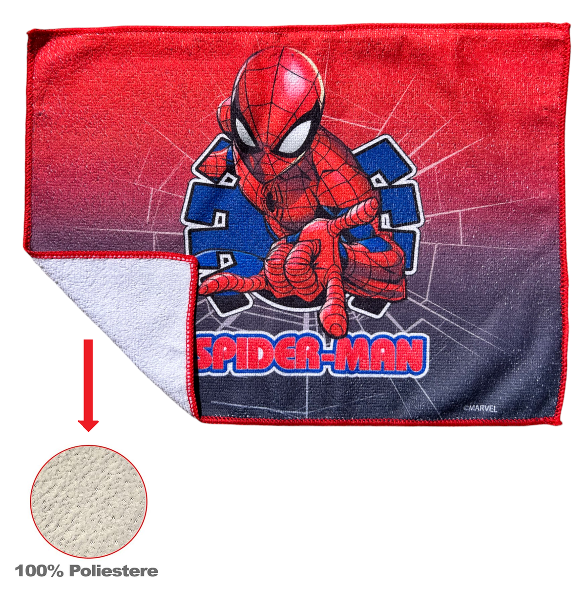 Tovaglietta Spiderman MARVEL in Tessuto da Colazione Pranzo Cm.40x30 - Sp1000