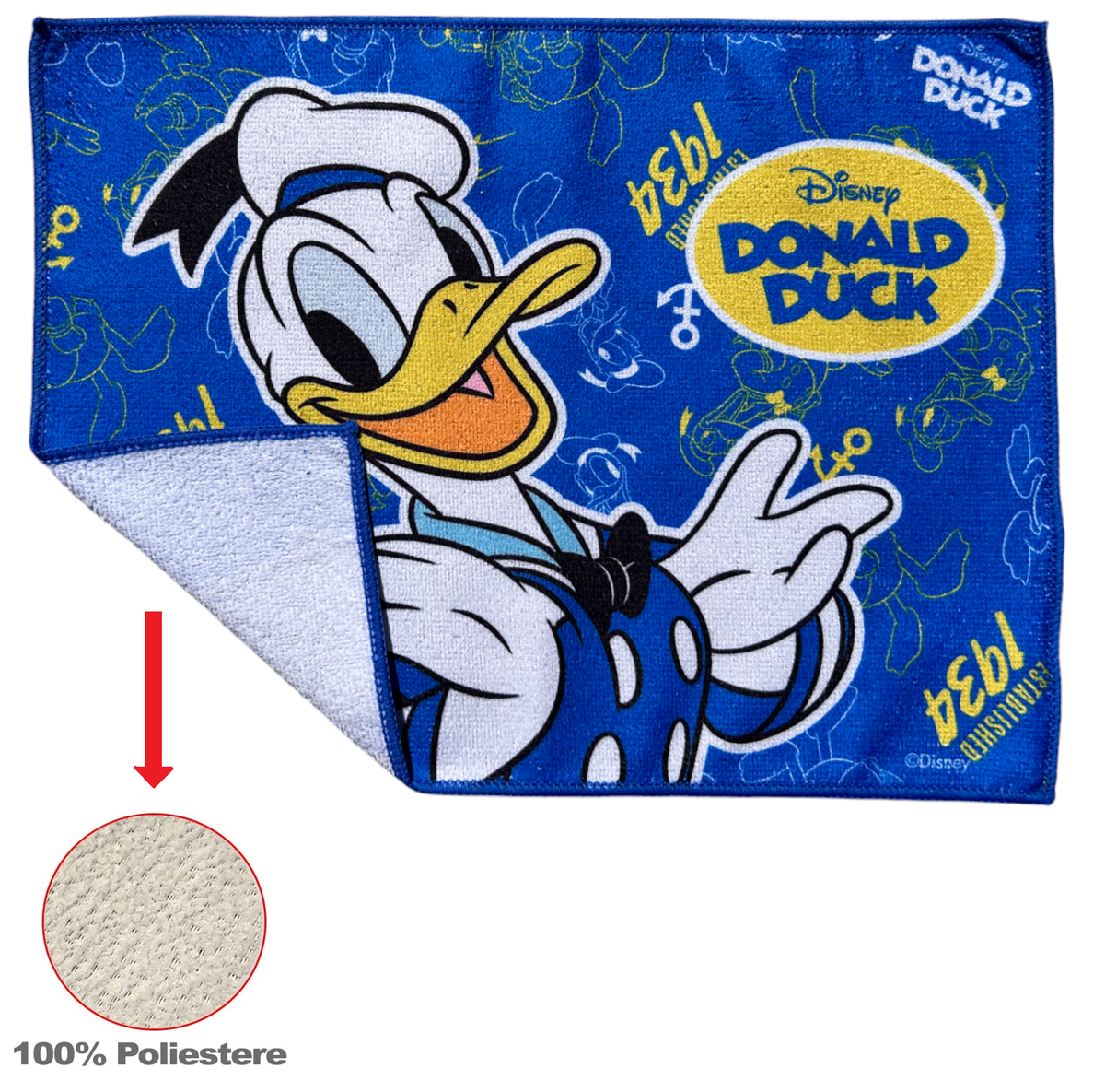 Tovaglietta Paperino DISNEY in Tessuto da Colazione Pranzo Cm.40x30 - Dd1000