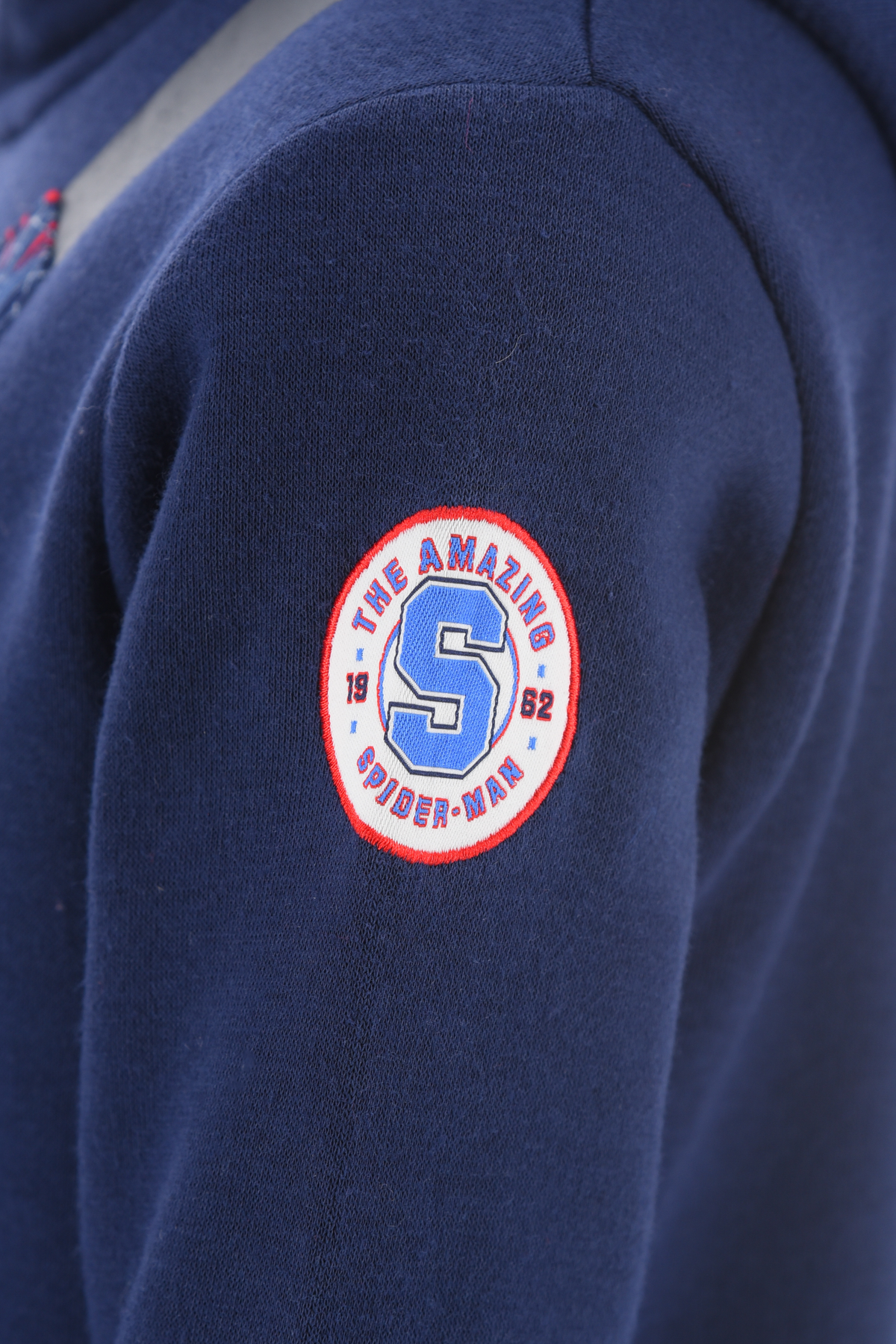 Felpa con Cappuccio Spiderman MARVEL 3/8 Anni Maglietta Sun City - Xh1078blu