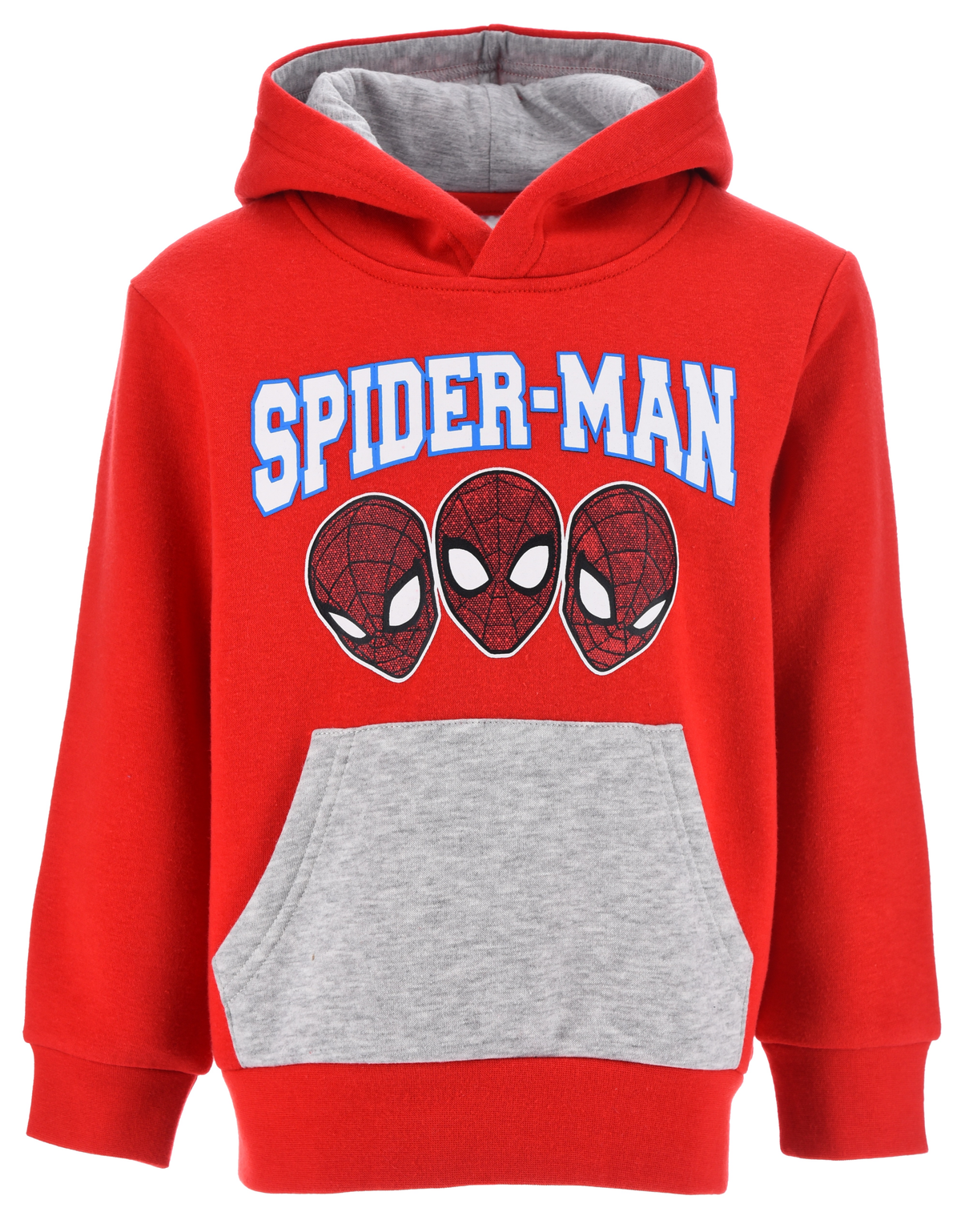 Felpa con Cappuccio Spiderman MARVEL 3/8 Anni Maglietta Sun City - Xh1085rosso