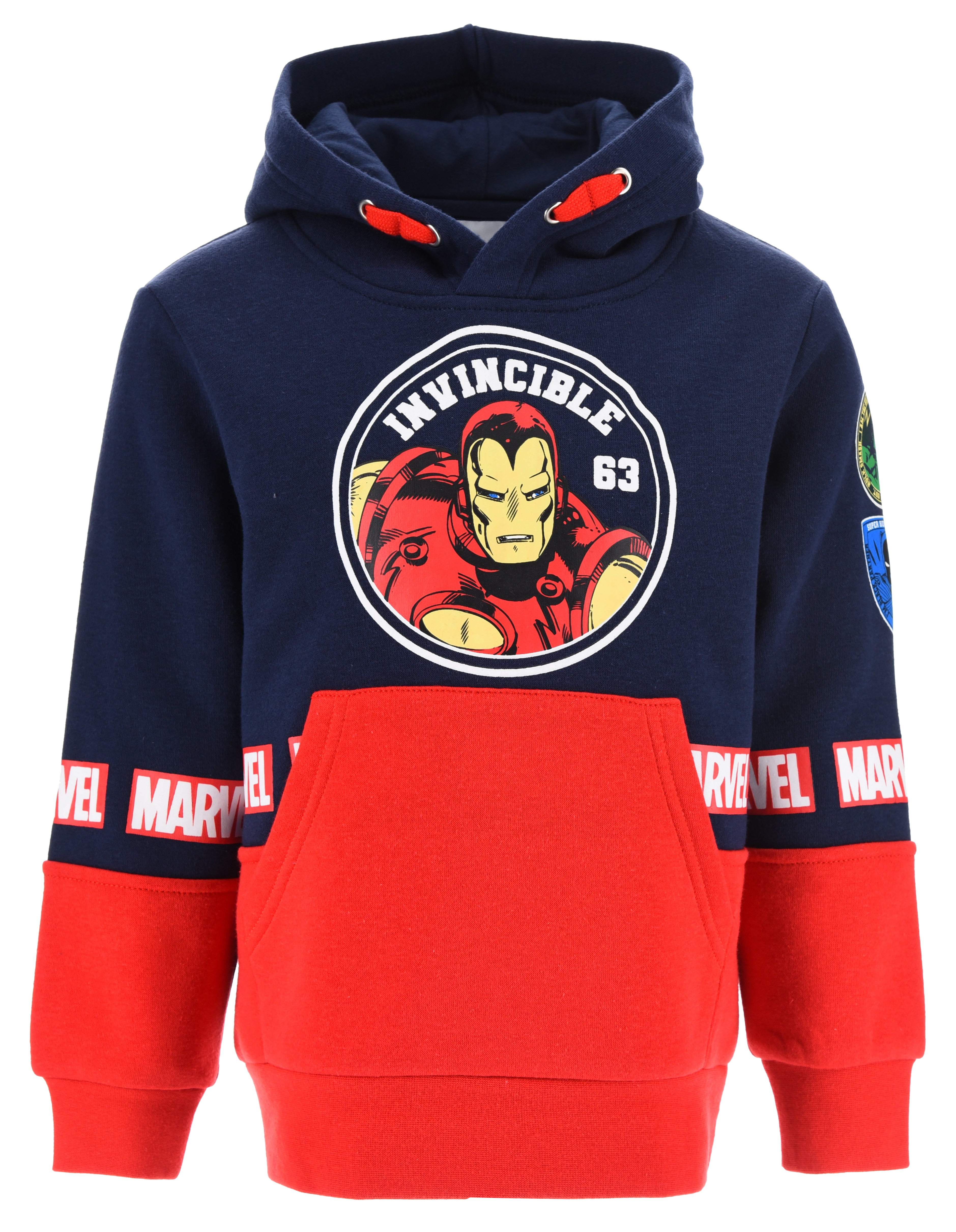 Felpa con Cappuccio Avengers MARVEL 4/10 Anni Maglietta Sun City - Xh1086blu
