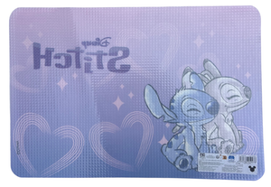 Tovaglietta Stitch e Angel DISNEY in Plastica Morbida Antiscivolo Ripiegabile Lavabile da Colazione Pranzo Cm.44x30 - Lst0979-G